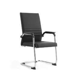 Fixed armrest low back pu visitor chair