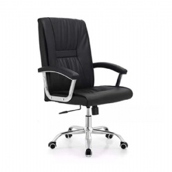 Low back comfortable pu swivel chair for office