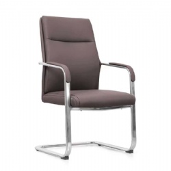 Fixed armrest low back pu visitor chair